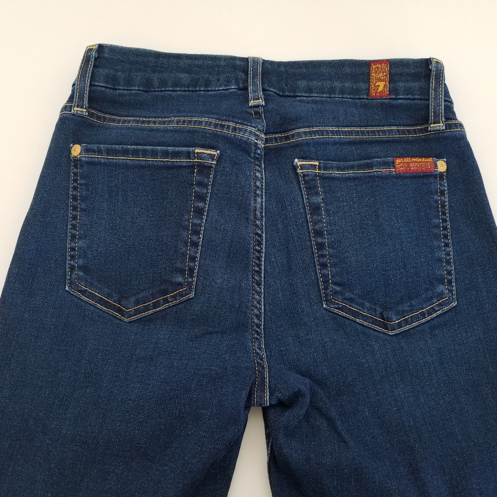 7 For All Mankind Womens Ankle Skinny Jeans - 25 - Picture 4 of 4
